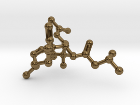 Neurolenin B Molecule Necklace in Polished Bronze