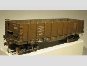 Hopper Buffalo Rochester & Pittsburg S Scale 1/64  in Tan Fine Detail Plastic