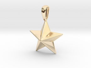 Star Pendant Necklace in 14K Yellow Gold
