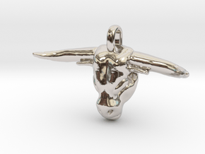 MINOTAUR Symbol Jewelry Pendant in Platinum