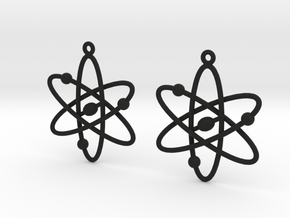Atom Earring Set in Black Natural Versatile Plastic