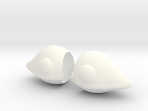 Chobits Ears  in White Processed Versatile Plastic