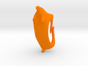 Portable Plastic Prey Customizable Cat Collar Clip in Orange Processed Versatile Plastic