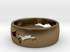 Upper Peninsula Comfort-Fit Ring  in Natural Bronze: 5 / 49
