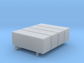 28 Foot Box Trailer - Set of 4 - Zscale in Smooth Fine Detail Plastic