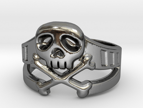 Space Captain Harlock | Ring size 10 in Fine Detail Polished Silver: 10 / 61.5