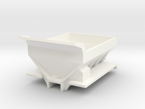 Fertilizer Spreader Box for Ertl Floater Trucks in White Processed Versatile Plastic