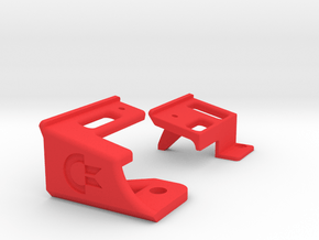 Keyboard Mounts for Commodore 64c and 64 Reloaded  in Red Processed Versatile Plastic