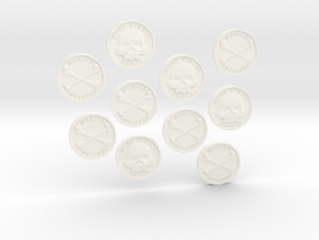 TEN Coins of Acheron in White Processed Versatile Plastic