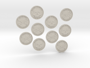 TEN Coins of Acheron in Natural Sandstone