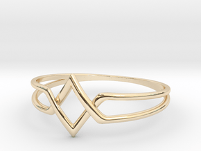 AVring in 14k Gold Plated Brass