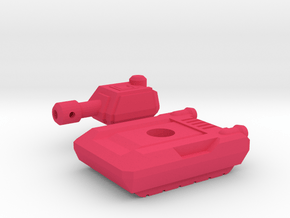 Cartoon Tank in Pink Processed Versatile Plastic