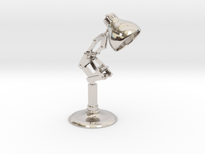Pixar Lamp in Rhodium Plated Brass