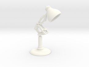 Pixar Lamp in White Processed Versatile Plastic