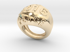 2016 Ring Of Peace 16 - Italian Size 16 in 14K Yellow Gold
