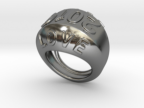 2016 Ring Of Peace 17 - Italian Size 17 in Polished Silver
