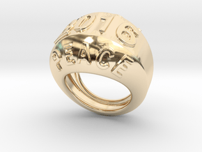 2016 Ring Of Peace 21 - Italian Size 21 in 14K Yellow Gold