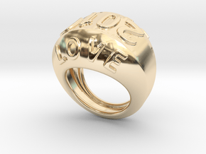2016 Ring Of Peace 22 - Italian Size 22 in 14K Yellow Gold