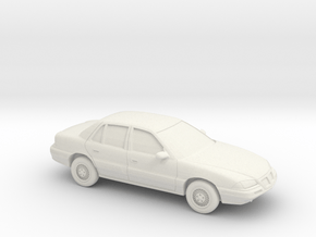 1/87 1992-95 Pontiac Grand Am in White Natural Versatile Plastic