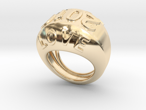 2016 Ring Of Peace 23 - Italian Size 23 in 14K Yellow Gold