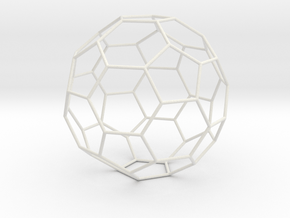 0379 Truncated Icosahedron E (21.0 см) #008 in White Natural Versatile Plastic