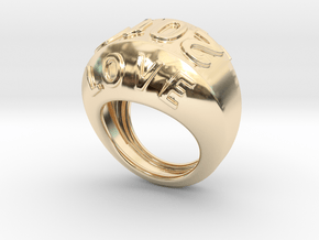 2016 Ring Of Peace 29 - Italian Size 29 in 14K Yellow Gold
