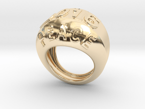 2016 Ring Of Peace 30 - Italian Size 30 in 14K Yellow Gold