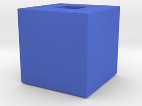 Cube Vase in Blue Processed Versatile Plastic