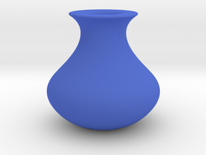 Wide Vase in Blue Processed Versatile Plastic