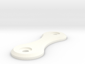 Key Holder Side in White Processed Versatile Plastic