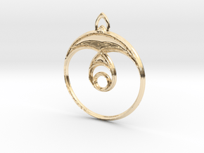Sparrow Pendant in 14K Yellow Gold