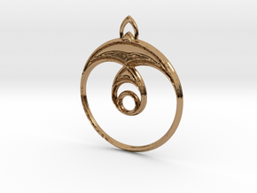 Sparrow Pendant in Polished Brass