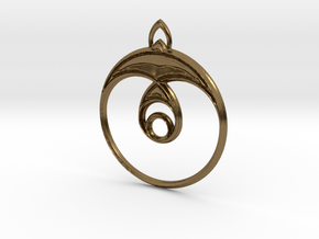 Sparrow Pendant in Polished Bronze