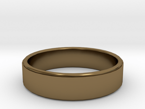 Ring plain in Polished Bronze