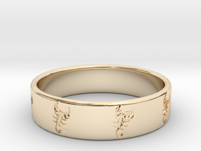 Scorpio Ring in 14K Yellow Gold