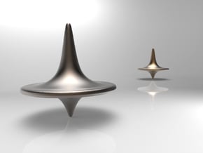 Inception Replica Spinning Top in Polished Bronzed Silver Steel