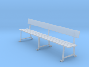 Wrought Iron station bench (O scale) in Tan Fine Detail Plastic
