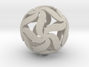 Star Ball Floral in Natural Sandstone