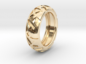 Shapes Ring19.6 in 14k Gold Plated Brass