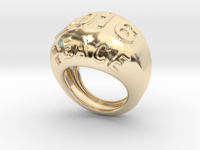 2016 Ring Of Peace 31 - Italian Size 31 in 14K Yellow Gold