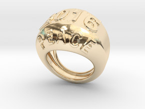 2016 Ring Of Peace 33 - Italian Size 33 in 14K Yellow Gold