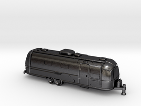 N Gauge - Classic American Trailer in Polished and Bronzed Black Steel