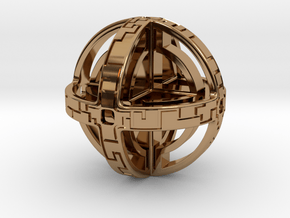 Sphere Key in Polished Brass