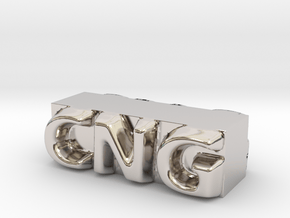 CNG Pendant in Platinum