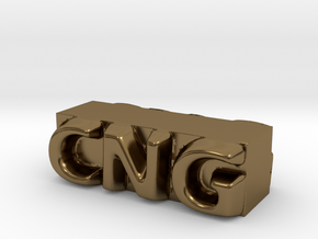 CNG Pendant in Polished Bronze
