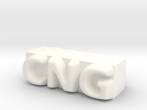 CNG Pendant in White Processed Versatile Plastic