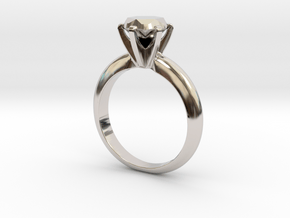 Diamond ring 'Big', size 7us (17,35mm) in Platinum