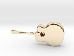 Acoustic Guitar in 14k Gold Plated Brass