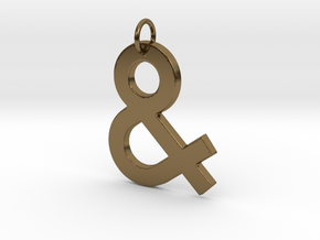 Ampersand in Polished Bronze