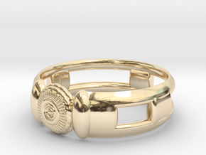 Oring Beta SIZE8 in 14k Gold Plated Brass